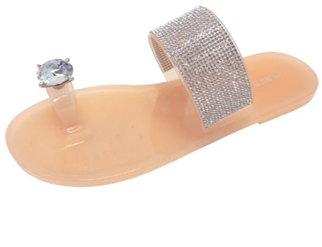 Nude Jelly Ring Pop Sandals