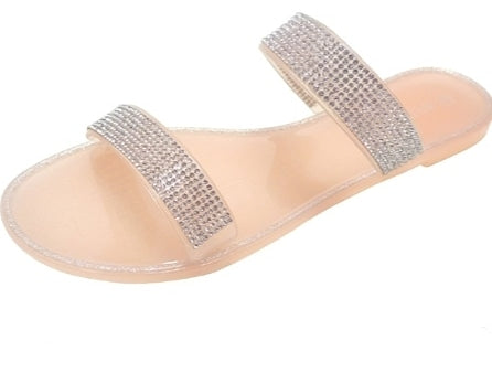 Nude Jelly Diamond Sandals